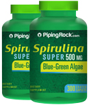 spirulina-500-mg-2523.jpg : [피핑락 계란 대용] 단백질 보고 스피루리나 500mg 2병 (한국돈 18944원/5달라)