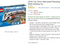 [AMAZON] LEGO City High-speed Passenger Train 60051 ($90.33,Prime member only)
