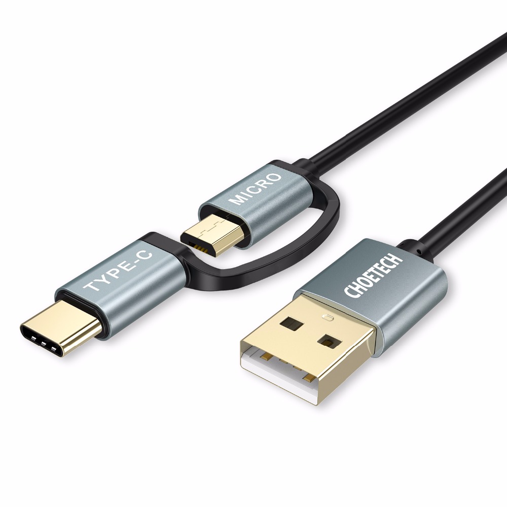 CHOETECH-2-1-USB-USB-C-S8.jpg : 만능 (3in1 )(2in1) USB C 케이블