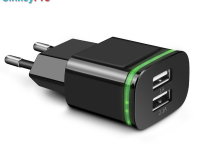 CinkeyPro 2 포트 LED 빛 USB 충전기($1.99 /무료배송)