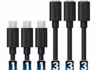 [Amazon] Sabrent[6-Pack]22AWG Premium MicroUSB Cable($5.99/프라임FS)