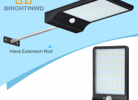 LED 태양 전원 램프, 모션센서 작동 ($16.54 /무료배송)