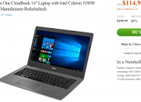 (끌올) [GROUPON]Acer Aspire One Cloudbook 14" ($114.99/Free shipping) 첫구매시 $104.99