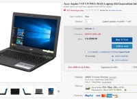 [ebay] Acer Aspire V15 i5-6300HQ 8G 128G SSD+1TB HDD GTX 950M ($599.99/FS)