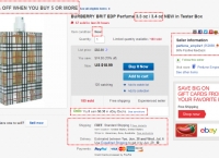 [ebay] (향수) BURBERRY BRIT EDP Perfume 3.3 oz / 3.4 oz NEW in Tester Box ($18.99, Free)