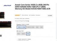[newegg]Avexir Core Series 16GB (2 x 8GB) DDR3 SDRAM DDR3 1600(49.99/free)