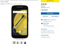 [BestBuy] AT&T GoPhone - Motorola Moto E with 8GB Memory No-Contract Cell Phone - Black ($29.99/35불 이상 무료)