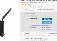 [eBay] Asus RT-AC68P Dual-band Wireless AC1900 Gigabit Router-Certified Refurbished (114.99/Fs).
