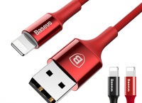 Baseus LED조명 USB케이블아이폰, 타입C형, 3in1형($1.89, $2.39, $5.09/무료배송)