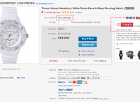 [ebay] Timex Unisex Marathon | White Resin Case & Strap Running Watch | T5K750 ($12.99, Free)