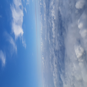 비행기에서 하늘