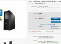 [ebay] Lenovo Think station P300 E3-1241 1TB Win7 pro Quadro K620 Workstation Open Box ($559.79/FS)