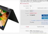 [ebay] New Lenovo Flex 3 14" FHD i7-6500U 8G 1T HDD WIN10 ($649.99/Free shipping)