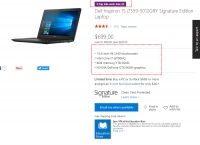 [microsoftstore] Dell Inspiron 15 i7559-5012GRY Signature Edition ($699, Free)