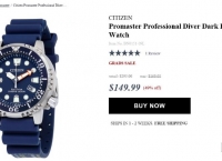 [조마샵] Citizen Promaster Professional Diver ( $144.99 / free)