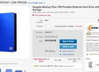 [ebay] Seagate Backup Plus 4TB Portable External Hard Drive ($104.99 / FS)