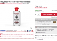 [GNC] (화장품 토너) Thayers® Rose Petal Witch Hazel (일반회원:2병-->$11.23(1병$5.6), Free)