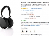 [amazon]Parrot Zik Wireless Noise Cancelling Headphones with Touch Control (99.99$)