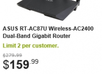 [newegg] ASUS RT-AC87U Wireless-AC2400 Dual-band Gigabit Router($160/fs)