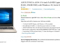 (끌올) [Amazon] ASUS 15.6-inch Full-HD Laptop (Core i5, 8GB RAM, 256GB SSD) with Windows 10($549.99/Free)