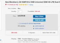 [Ebay] Blackberry Q5 Red 100-2버전 (79.95$/FS)
