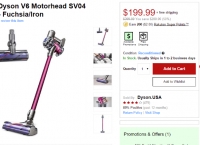 [Rakuten] Refurbished Dyson V6 Motorhead SV04 Stick Vacuum ($199.99/FS)