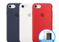 애플 정품 아이폰7 실리콘 케이스(액정강화필름 2매 증정)
