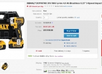 [ebay] DEWALT DCF887M2 20V MAX Li-Ion 4.0 Ah Brushless 0.25" 3-Speed Impact Driver Kit (199.99/FS)