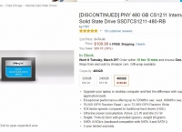 [Amazon] PNY 480Gb CS1211 SSD ($109.99/fs)