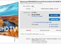 [ebay] Samsung UN65KS8500 Curved 65-Inch Smart 4K SUHD HDR 1000 LED TV ($1750/미국내 free)