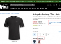 [rei] Arc'teryx Accelero Comp T-Shirt - Men's ($28.83/ Free$50+ or $5.99)