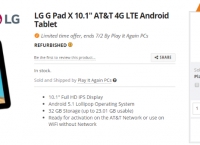 [newegg] LG G Pad X 10.1" AT&T 4G LTE Android Tablet ($168/FS)