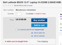 [Ebay] Dell Latitude E6230 ($199/무료)