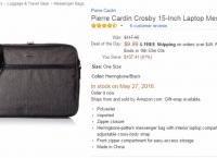 [amazon]Pierre Cardin Crosby 15-Inch Laptop Messenger Bag ($9.99 / prime fs)