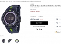 [jomashop] CASIO - Pro Trek (PRW3000-2CR) Black Dial Resin Multi-function Men's Watch 외 지샥 등 ($159.99, Free)