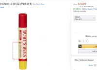 [amazon]  (립쉬머) Burt's Bees Lip Shimmer Cherry, 0.09 OZ (Pack of 8)  ($13.99, 프라임Free)