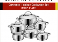[ wmf Americas] Concento 11 Piece Cookware Set ($399/FS)