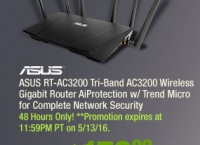 [Newegg] ASUS RT-AC3200 Tri-Band AC3200 Wireless Gigabit Router($179.99/FS)