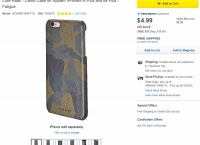 [bestbuy]Cole Haan -Camo Case for Apple® iPhone® 6/6plus/samsung s6 - Fatigue($4.99/$5.49/$35이상 free )