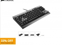 끌올[newegg] corsair Vengeance K65 Compact Mechanical Gaming Keyboard with Cherry MX Red Switches ($59.99/free)