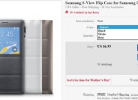 [ebay]Samsung Note 4 S-View Flip Case ( $7 / Free Shipping)