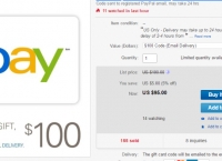 [ebay]$100 eBay Gift Card for only $95 - Email delivery(95불)